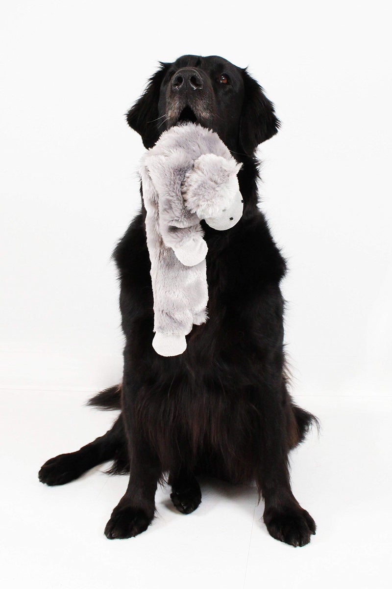 Midlee Hippo Stuffingless Dog Toy - 21" - Image 4